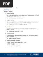 Grade 12 Exchange Rate Exercises | PDF