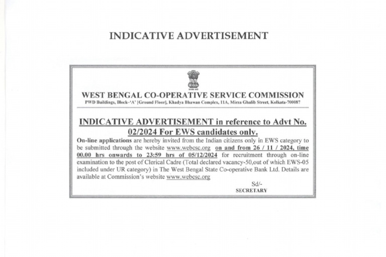 Indicative Advertisement | PDF