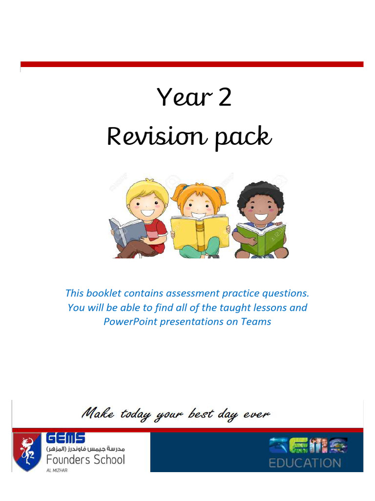 Year 2 Revision Pack for Assessments | PDF