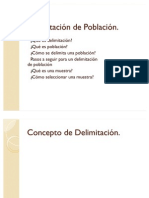 Delimitación de Población