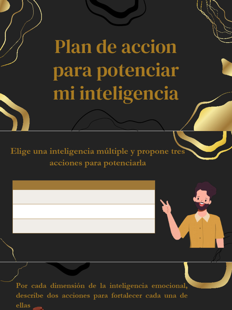 Plan de Acciòn | PDF | Las emociones | Inteligencia emocional