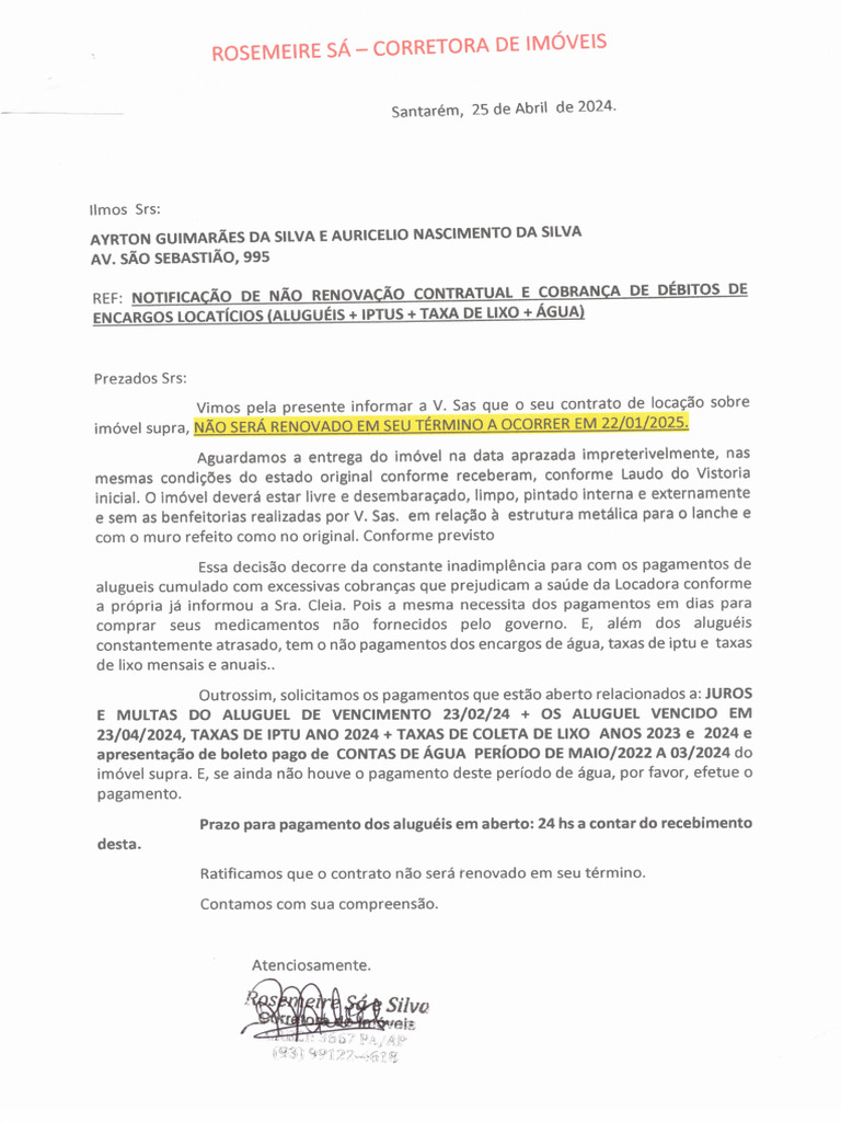 Ordem de Despejo | PDF