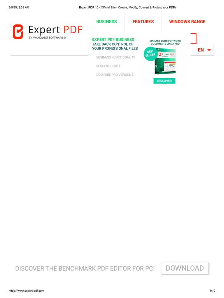 Expert PDF 15 - Official Site - Create, Modify, Convert & Protect Your ...