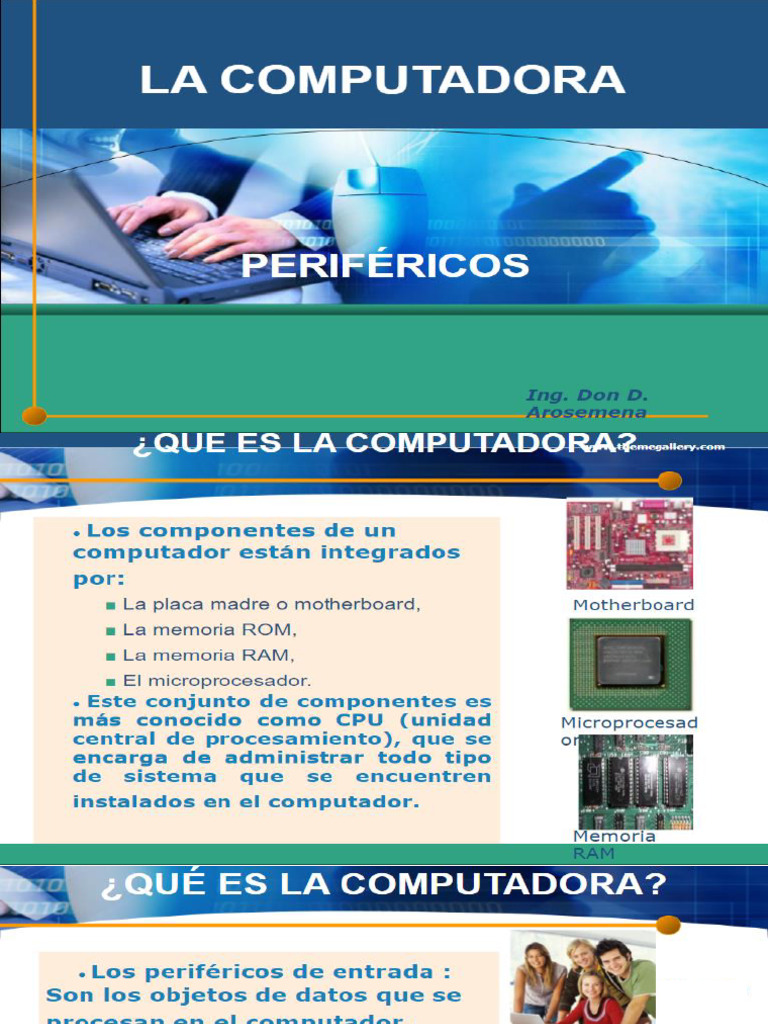PARTES DE LA COMPUTADORA Y PERIFERICOS | PDF