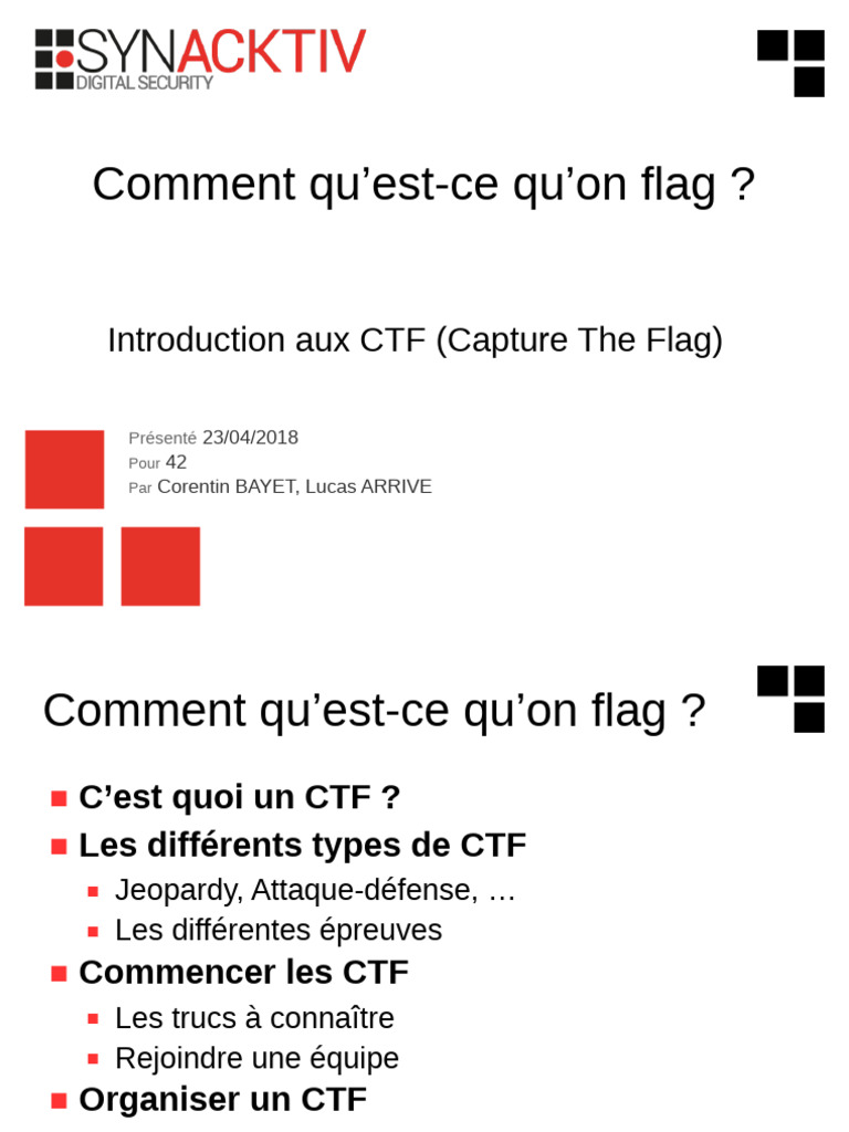 Introduction aux CTF : Guide Complet | PDF | Internet | Internet et Web