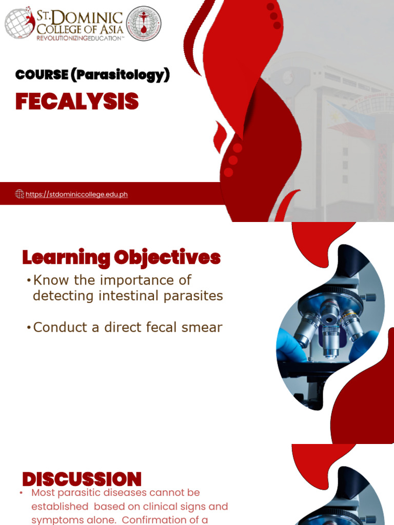 Topic 1 Fecalysis | PDF | Feces | Human Feces