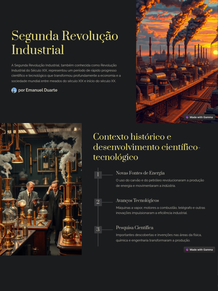 Impactos da Segunda Revolução Industrial | PDF | Revolução Industrial ...