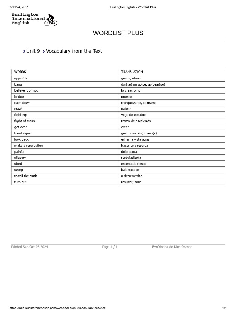 Unit 9 2 B1 Burlington | PDF