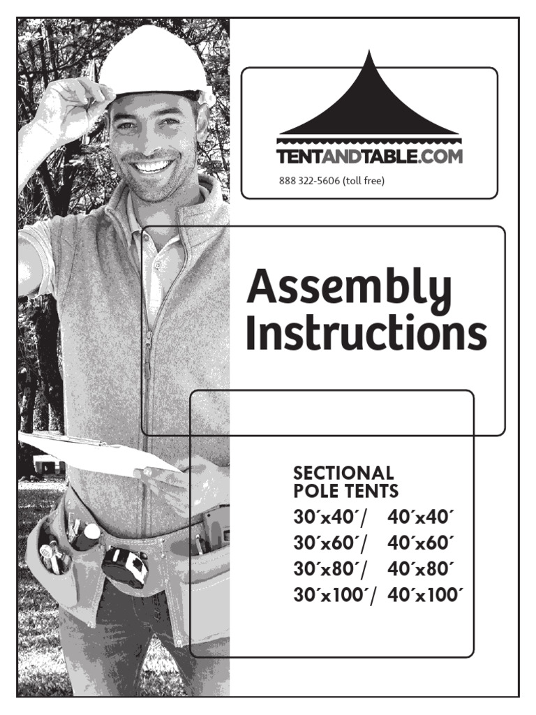 Sectional Pole Tent Assembly | PDF | Tent | Knot
