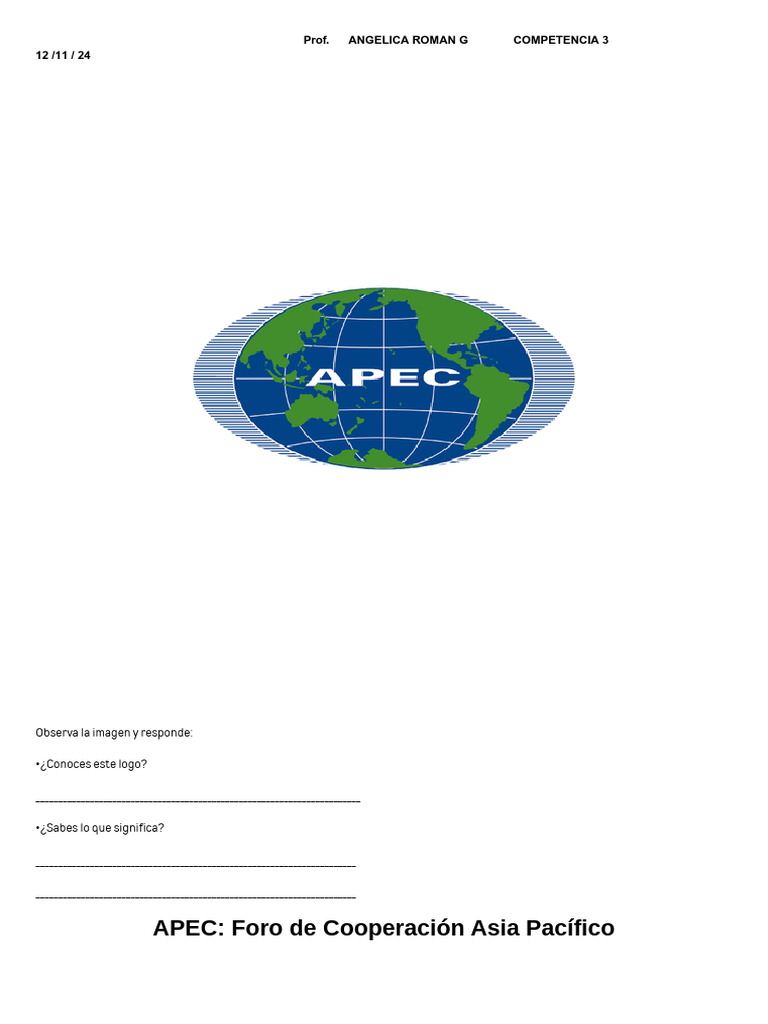 APEC: Impacto y Beneficios para Perú | PDF | Cooperacion economica Asia ...