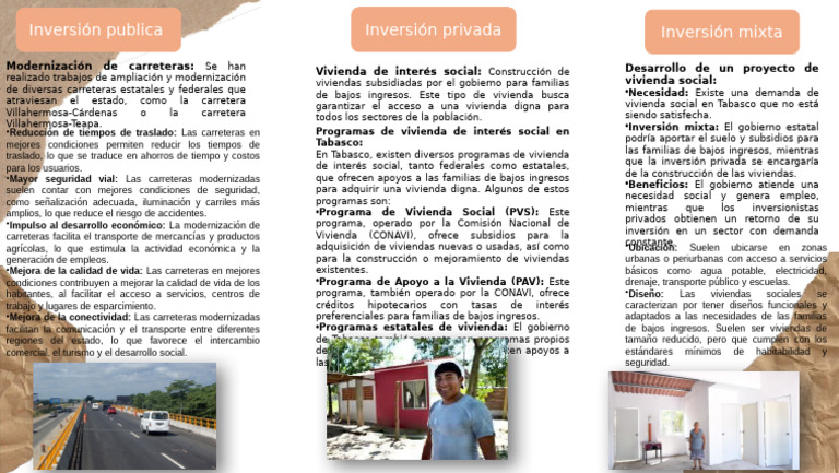Inversión Publica Inversión Privada Inversión Mixta | PDF | Barrio ...