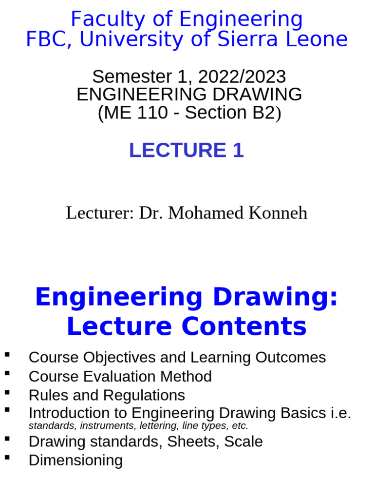 Engineering Drawing Basics Overview | PDF | Drawing