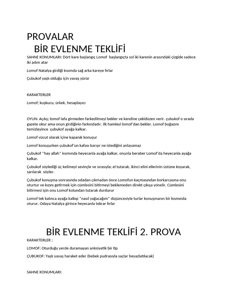 Bi̇r Evlenme Tekli̇fi̇ | PDF