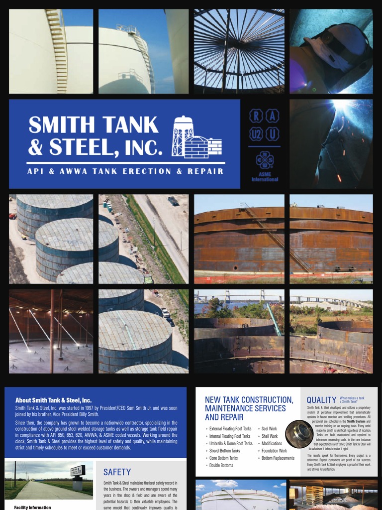 Smith Tank&Steel Brochure | PDF | Metal Fabrication | Tanks