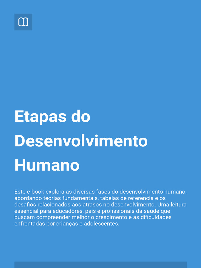 Etapas do Desenvolvimento Humano | PDF | Família | Aprendizado