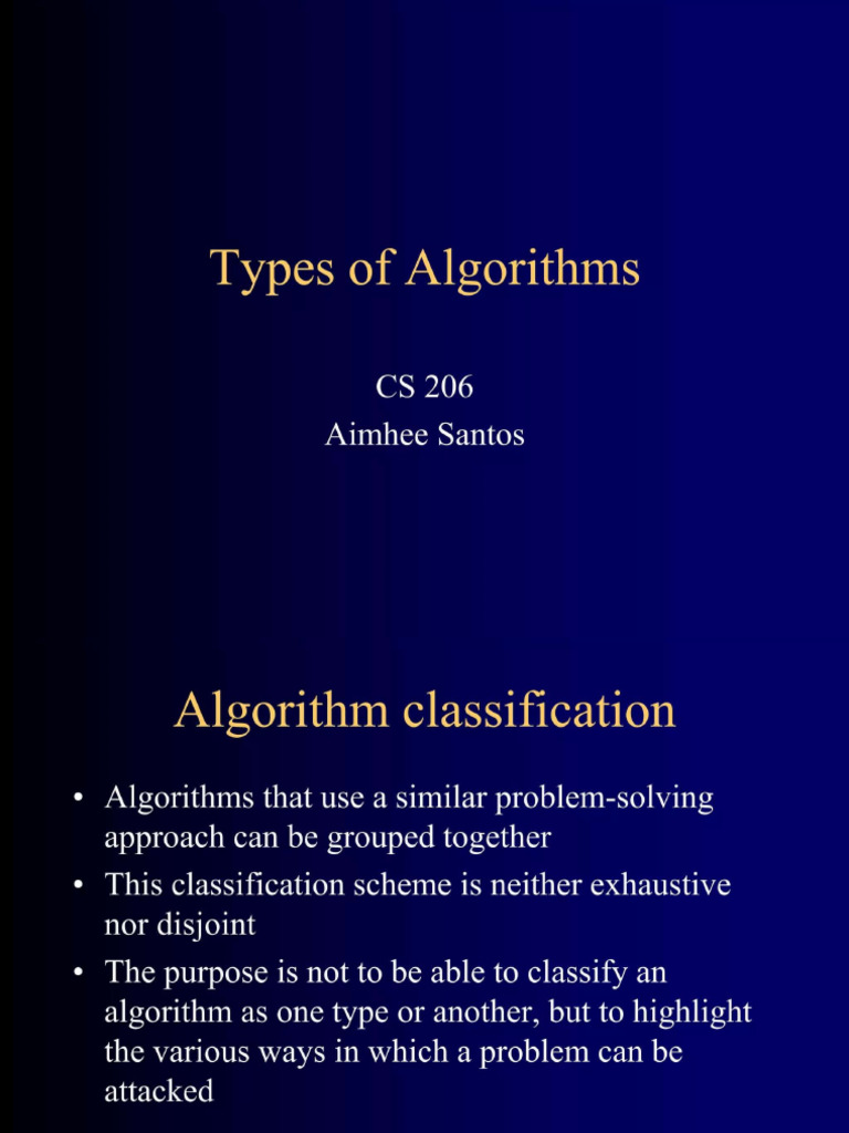 04 Types of Algorithms | PDF