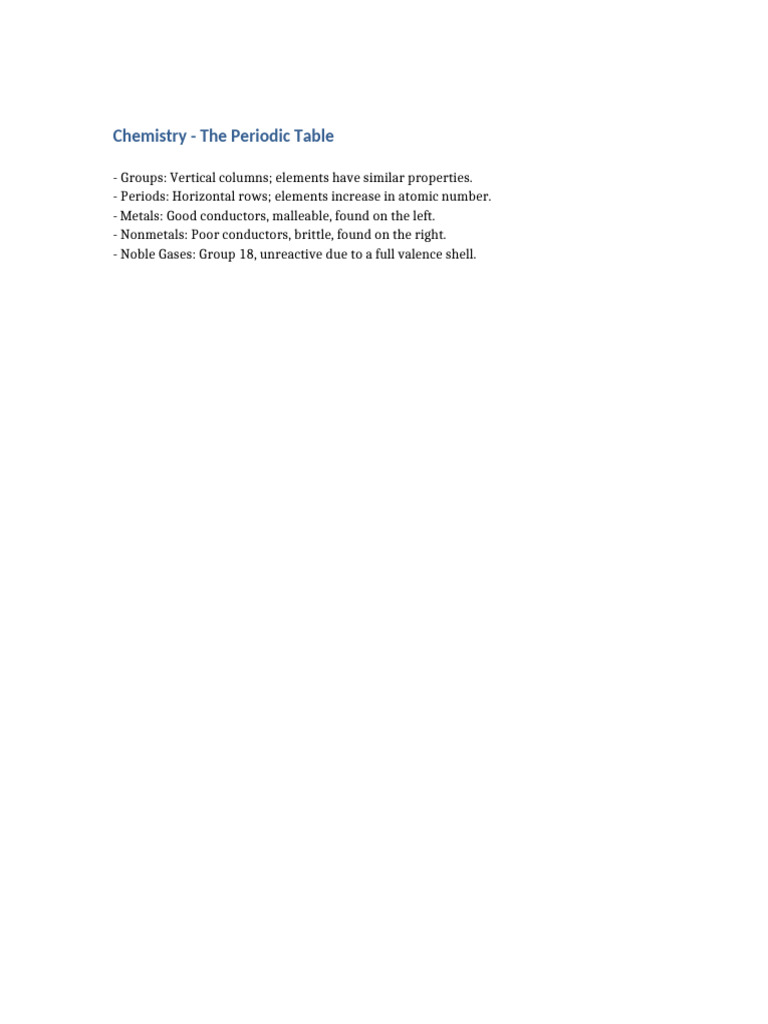 Understanding the Periodic Table | PDF