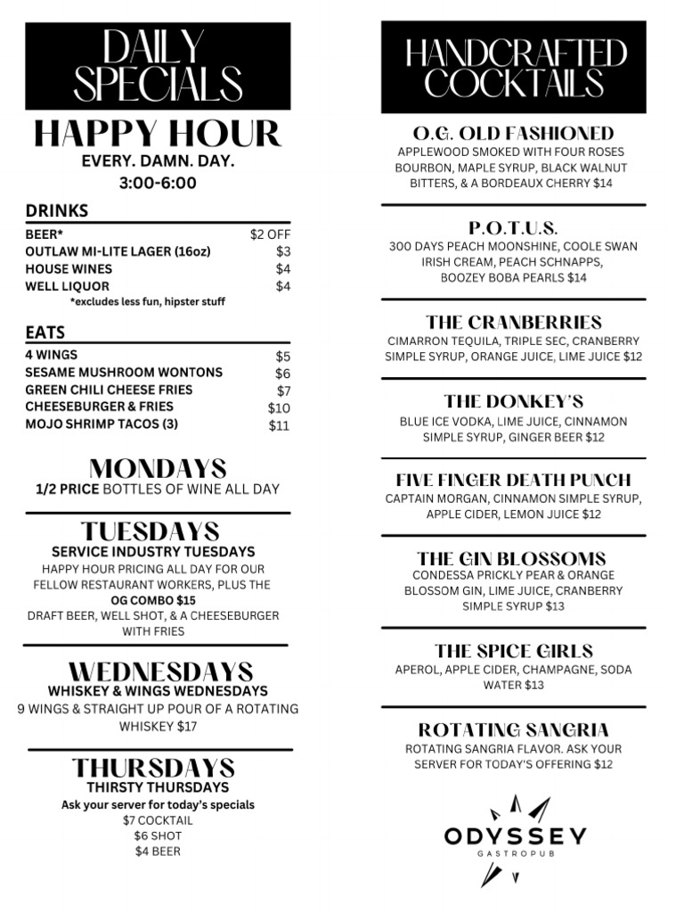 Drink Menus Website Compressed 1 | PDF