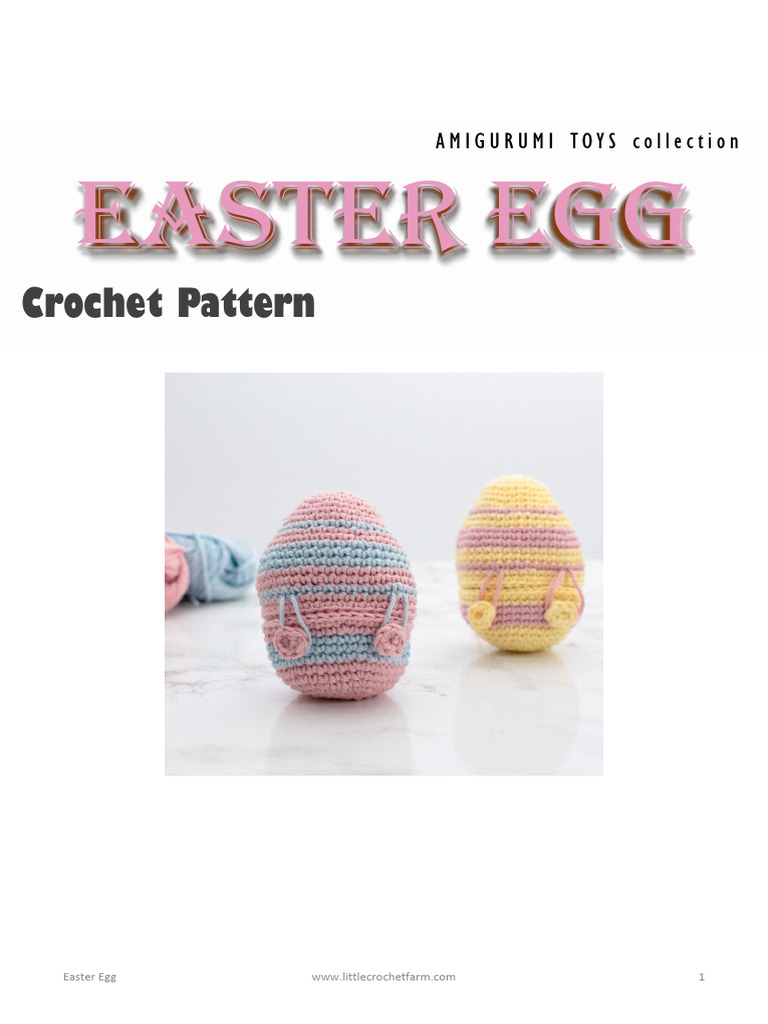 Crochet Easter Egg Pattern Guide | PDF | Crochet | Amigurumi