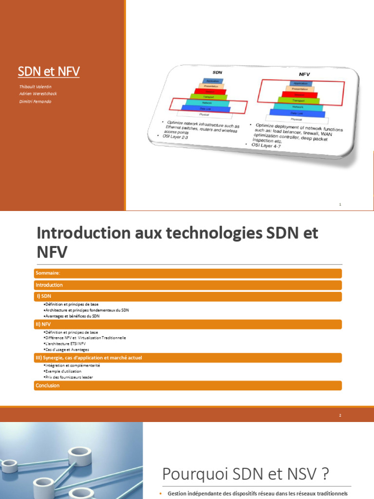 Synergie entre SDN et NFV | PDF | Virtualisation | Cloud computing