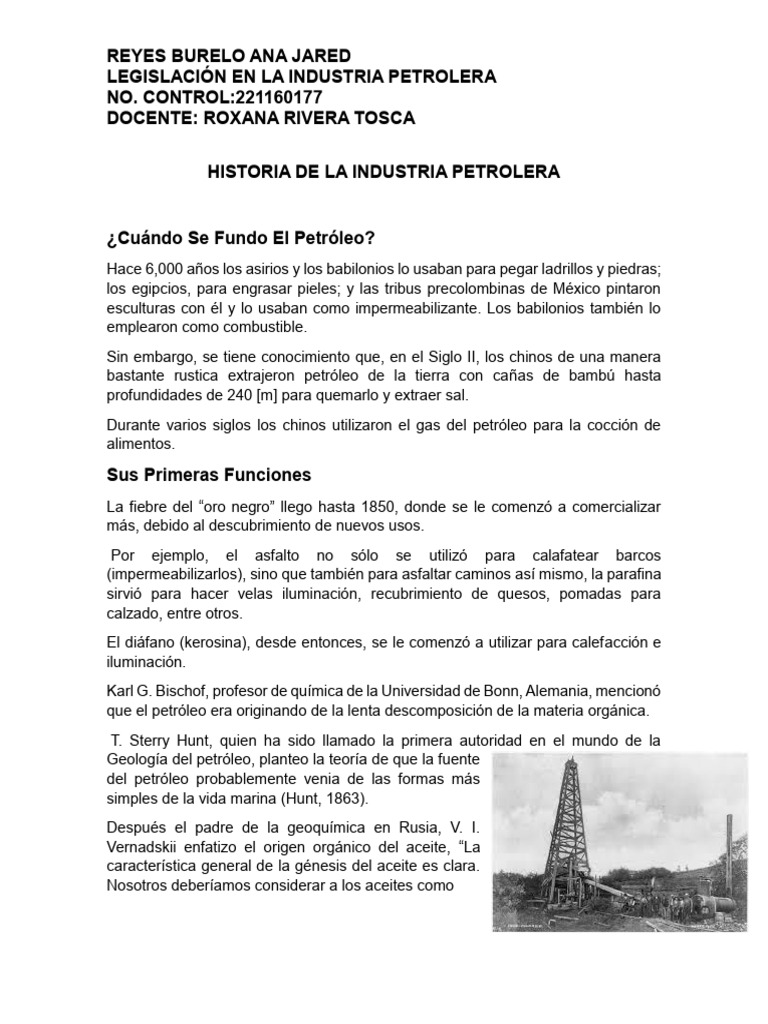 Historia de la Industria Petrolera | PDF | Petróleo | México