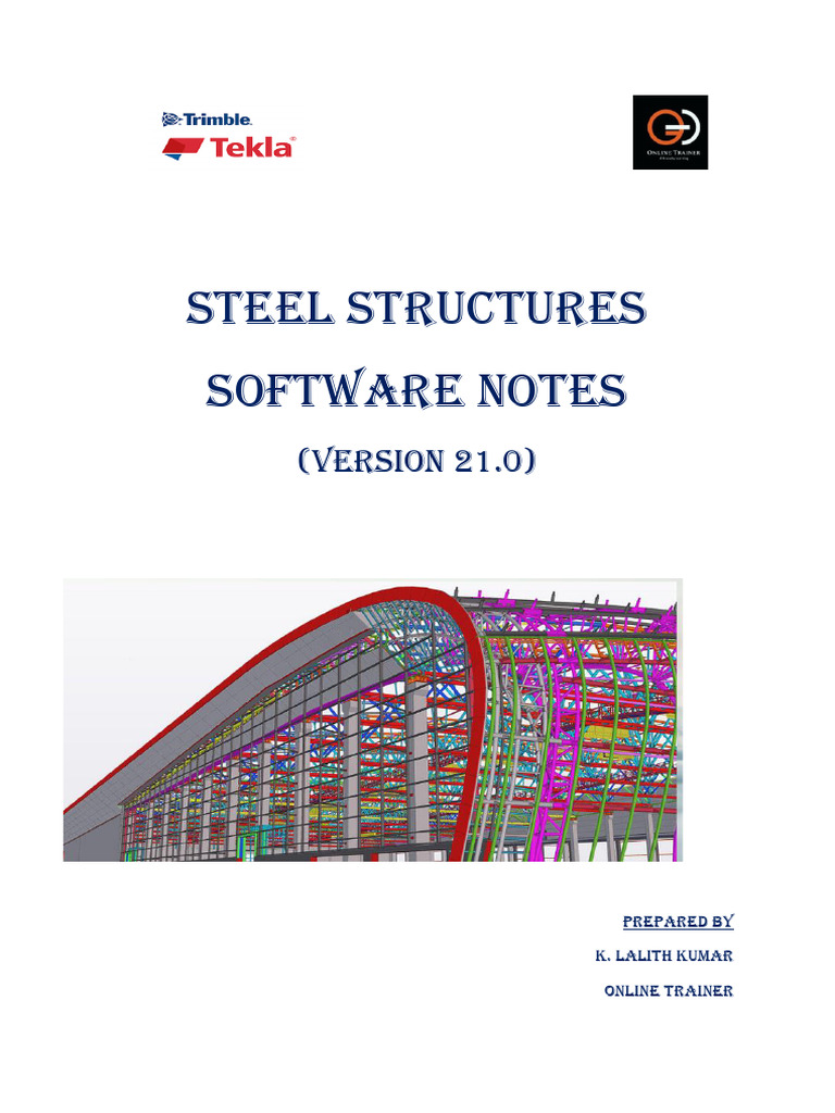 Tekla Structures Software Guide 21.0 | PDF | Screw | Page Layout