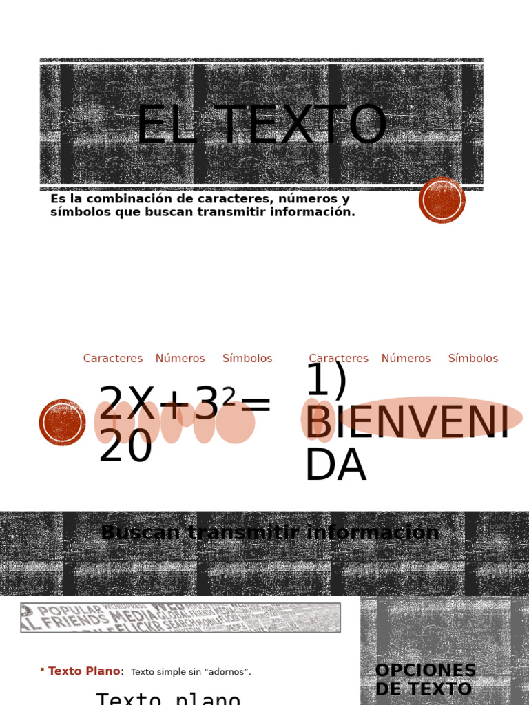 Tipos y formatos de texto explicados | PDF