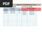 Stock In Out Balance Tracker Template | PDF | Financial Economics ...