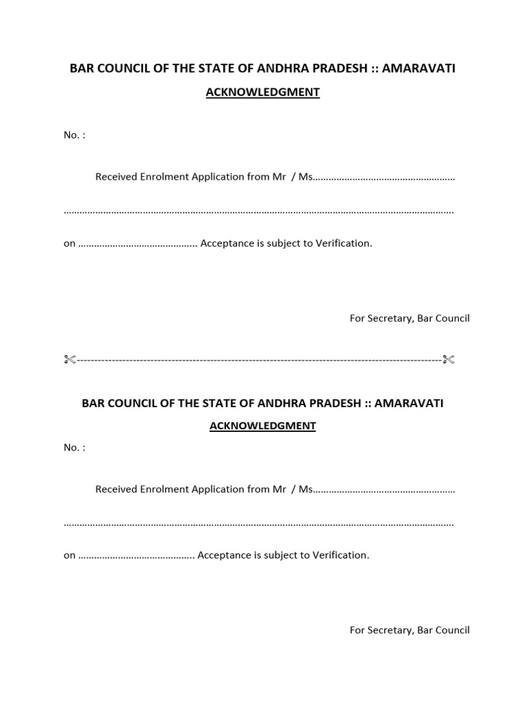 Andhra Pradesh Advocate Enrolment Application | PDF | Advocate | Justice