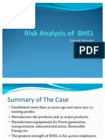 Risk Analysis of BHEL
