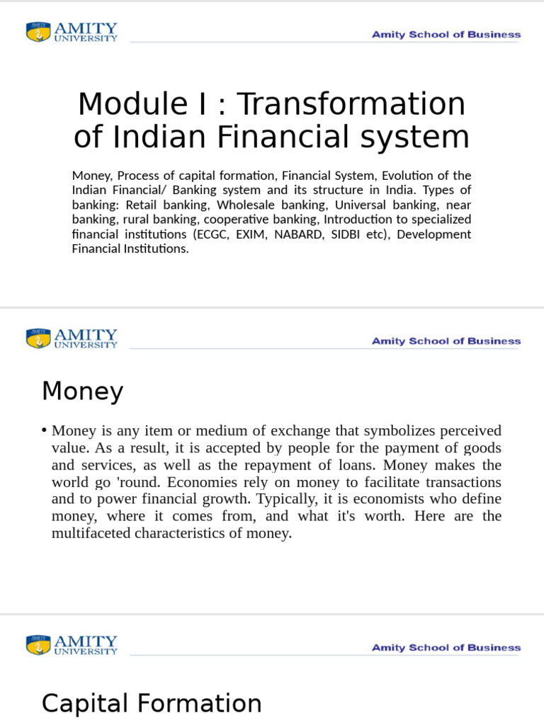 Understanding India's Financial System | PDF | Banks | Financial Markets
