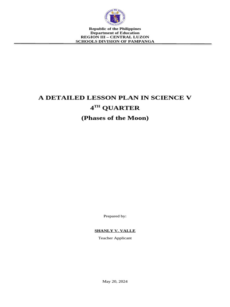2 Detailed Phases of The Moon | PDF | Moon | Solar System