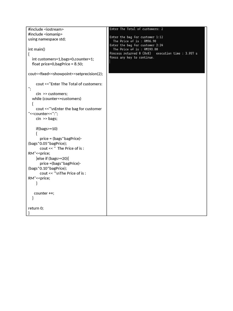 CSC126 Coffee Shop | PDF