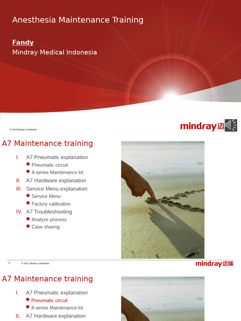 A7 Anesthesia Maintenance Training Guide | PDF | Calibration | Flow ...