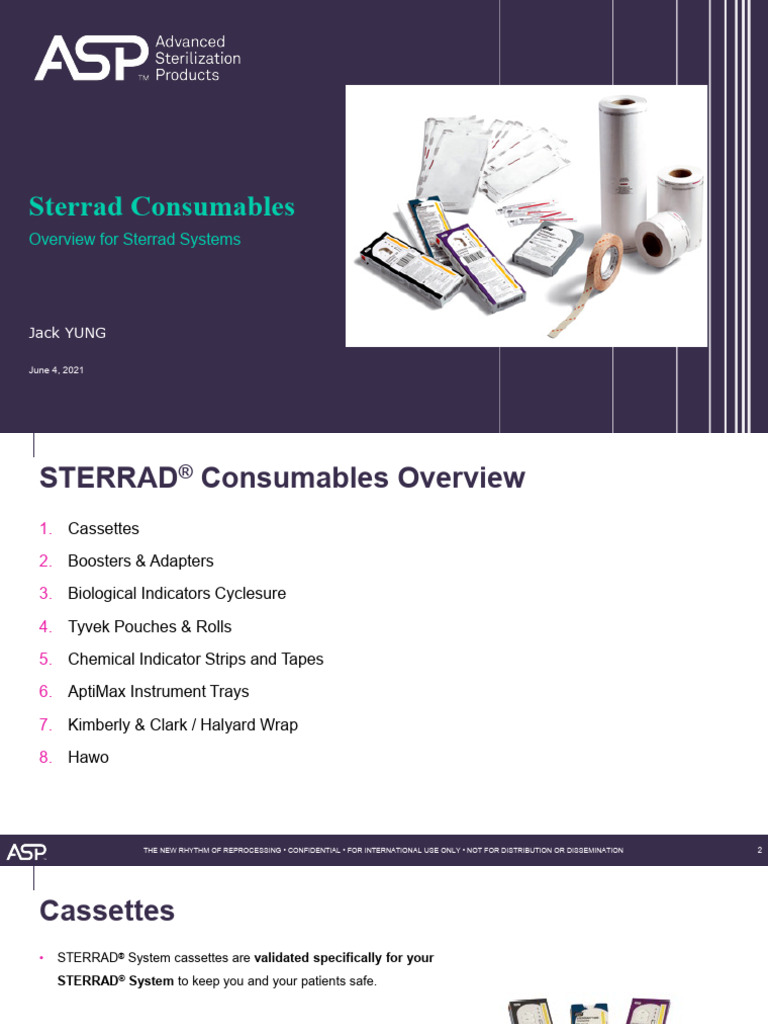 4.2 STERRAD Consumable | PDF | Sterilization (Microbiology)