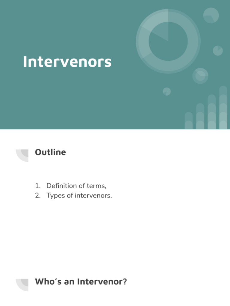 Understanding Intervenors in Law | PDF | Intervention (Law) | Amicus Curiae