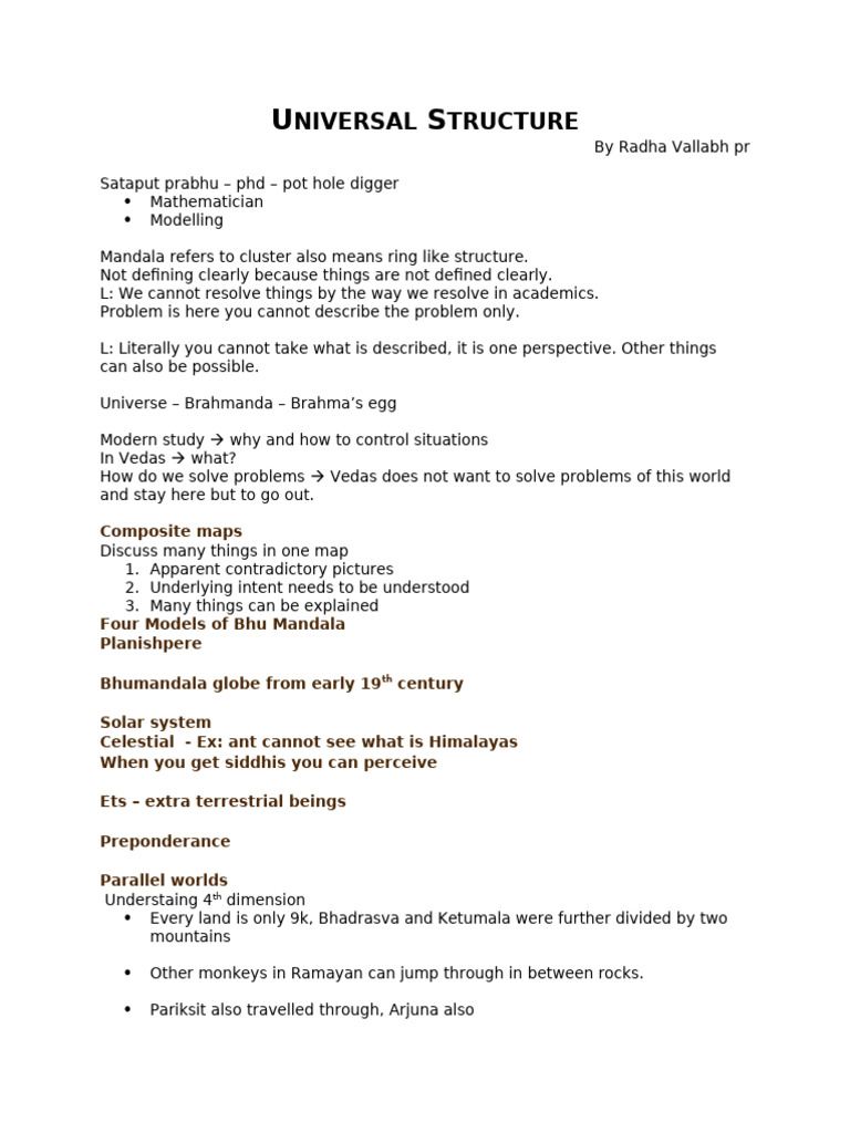 Universal Structure | PDF