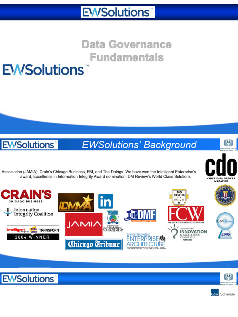 Data Governance Fundamentals Overview | PDF | Governance | Data