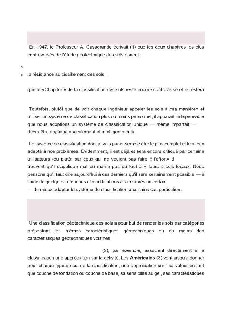 Classification géotechnique des sols USCS | PDF | Génie géotechnique