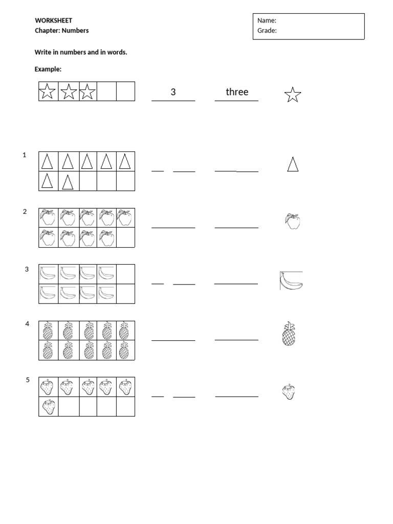 WS Numbers 2 | PDF