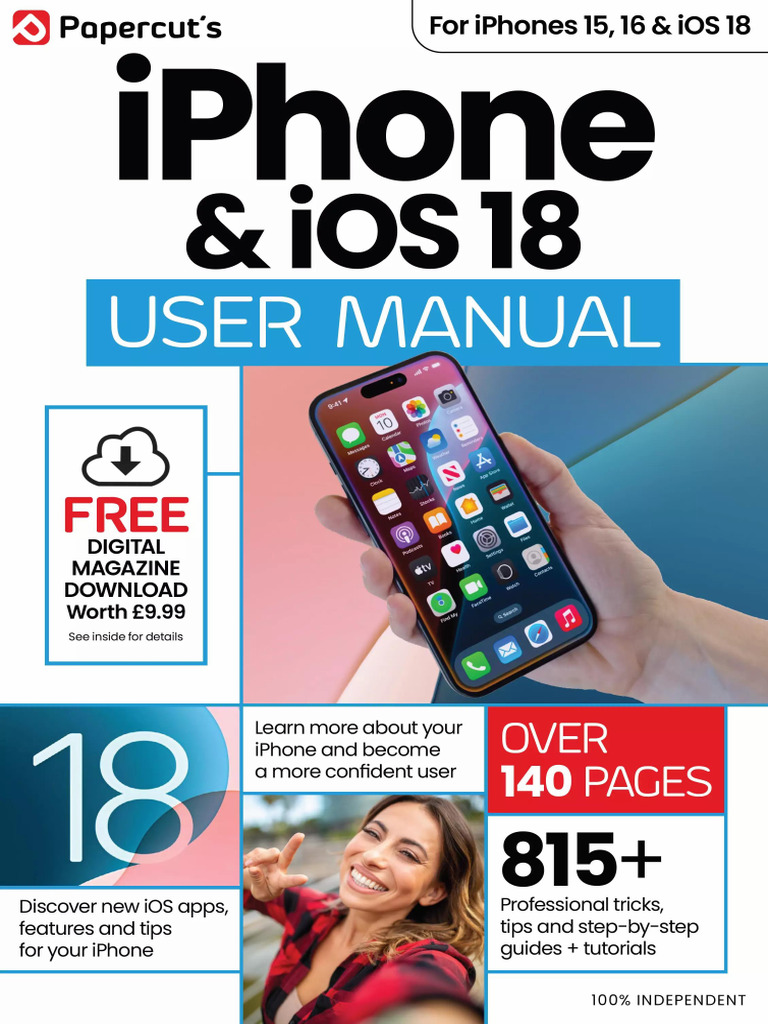 iPhone_ios_18_User_Manual_-_10th_Edition_2025_freemagazines_top | PDF