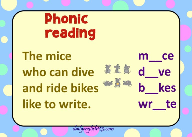 Phonics Reading 18 | PDF