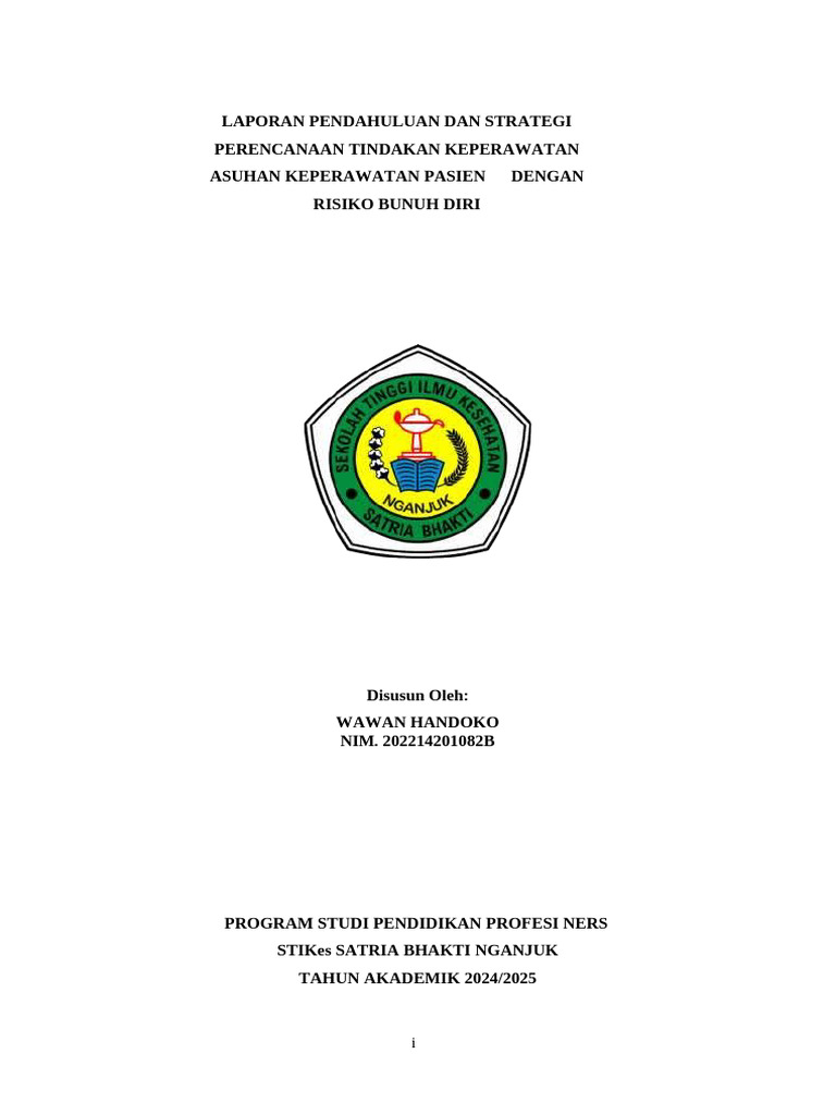 Strategi Keperawatan Pasien Risiko Bunuh Diri | PDF