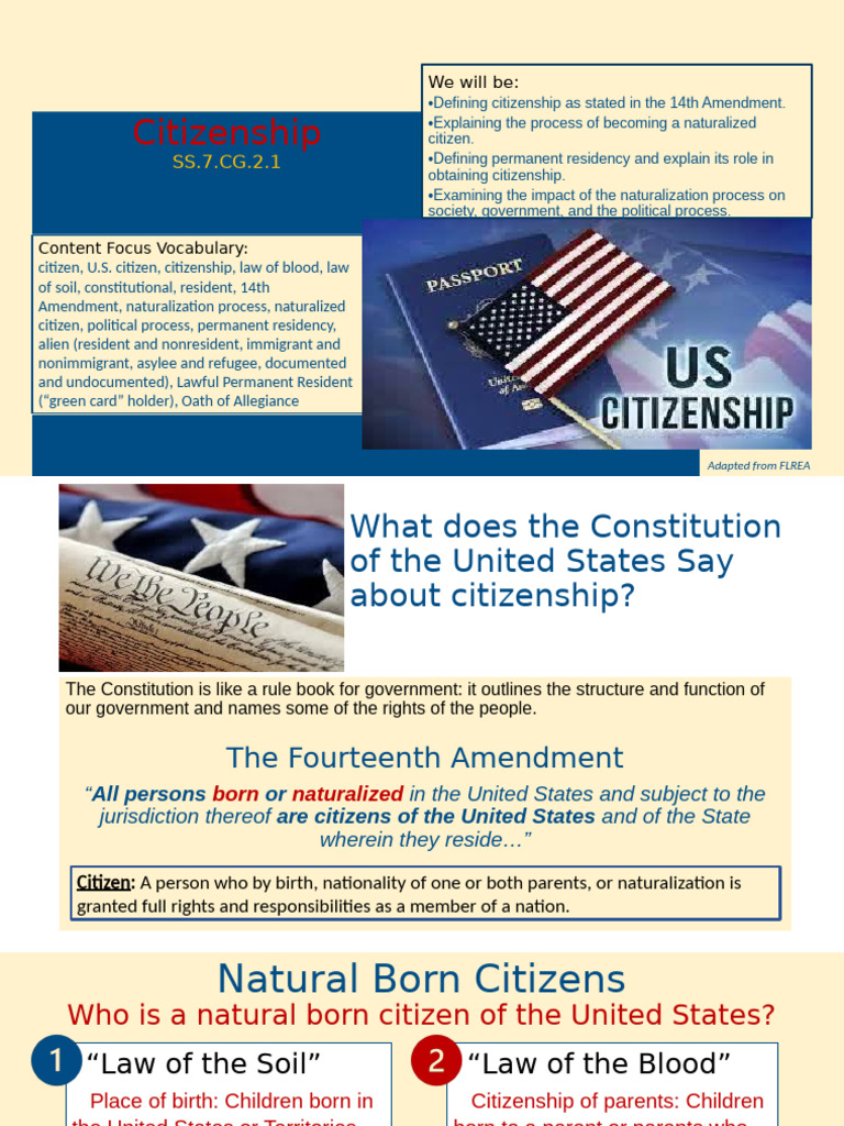 Understanding U.S. Citizenship Process | PDF | Naturalization ...