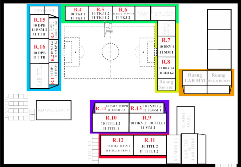 Layout Ruang PAT 22-23 REV | PDF