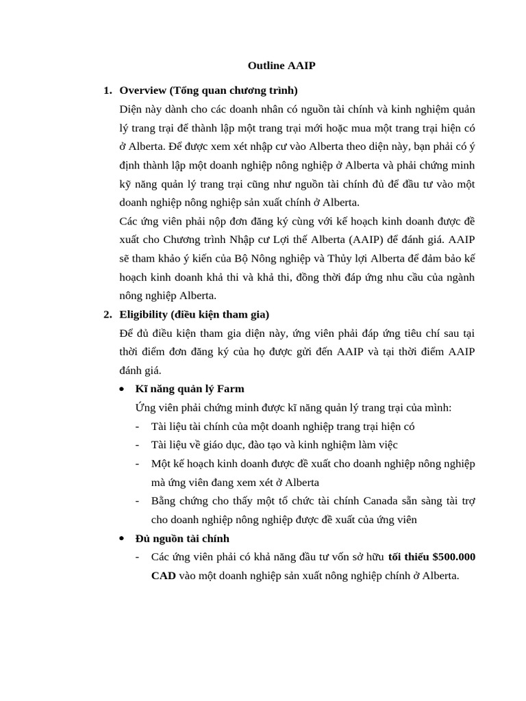 Outline AAIP | PDF