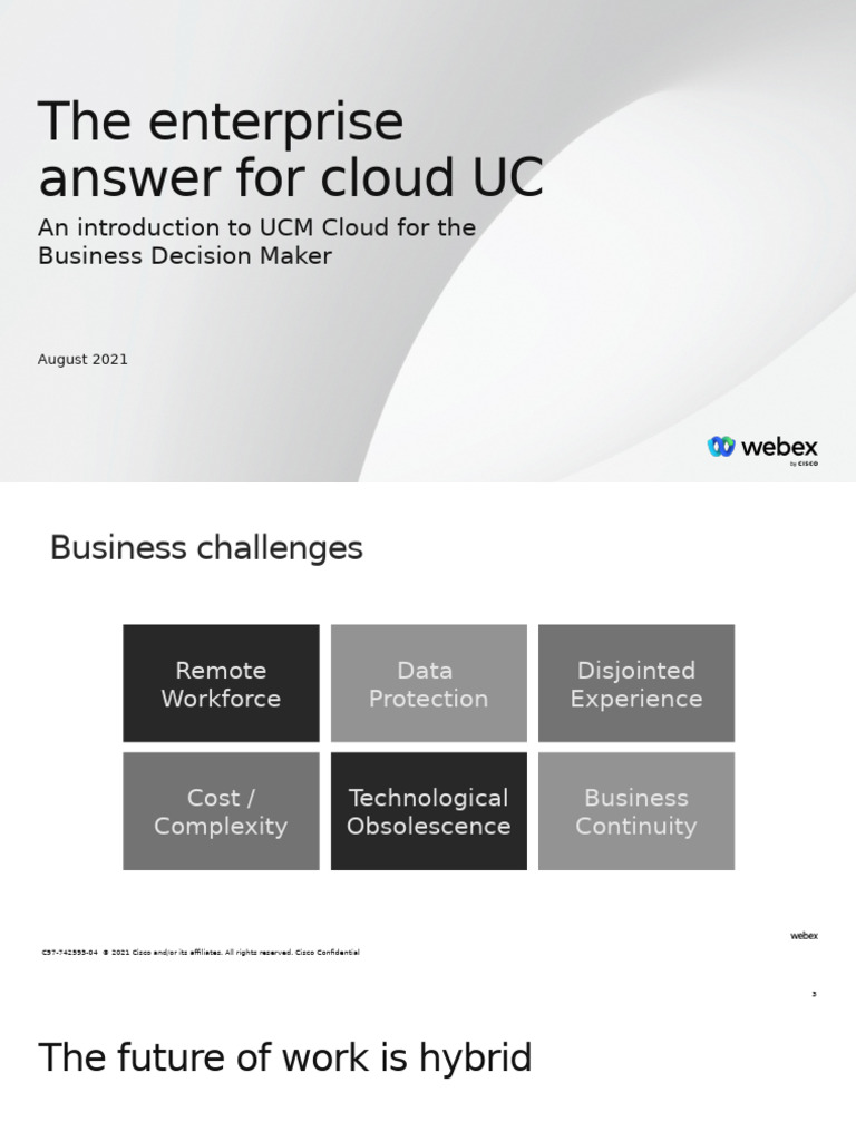 Cisco Unified Communications Manager (UCM) Cloud BDM Presentation | PDF ...