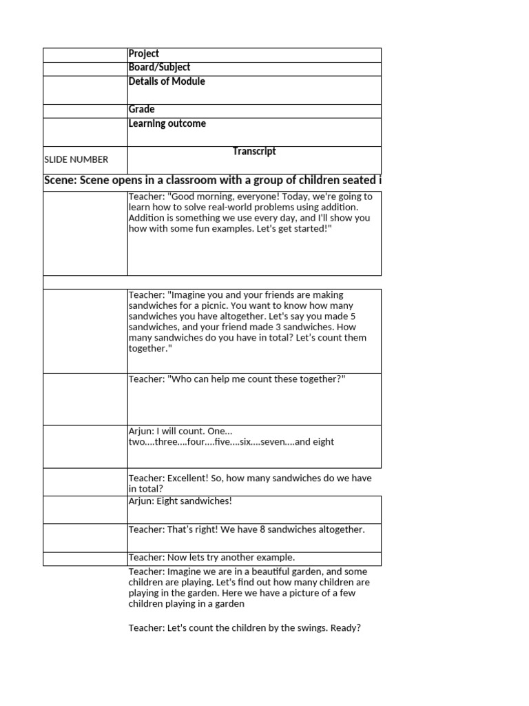 Teaching Addition with Real-World Examples | PDF | Learning | Teaching