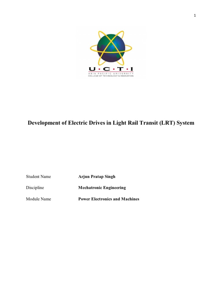 LRT Electrical Systems Overview | PDF | Electric Motor | Direct Current