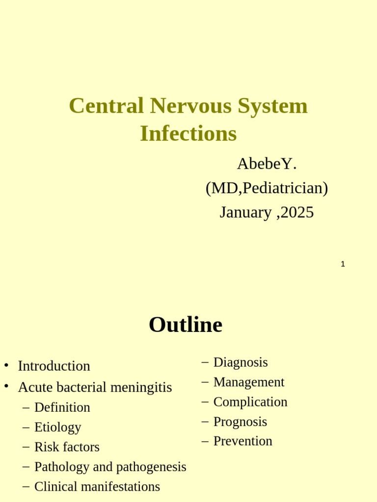 Acute Bacterial Meningitis Overview | PDF | Meningitis | Inflammation